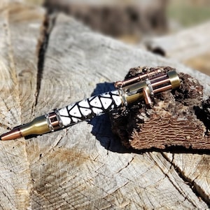 Par de bolígrafos Steampunk - Latón, cobre y peltre