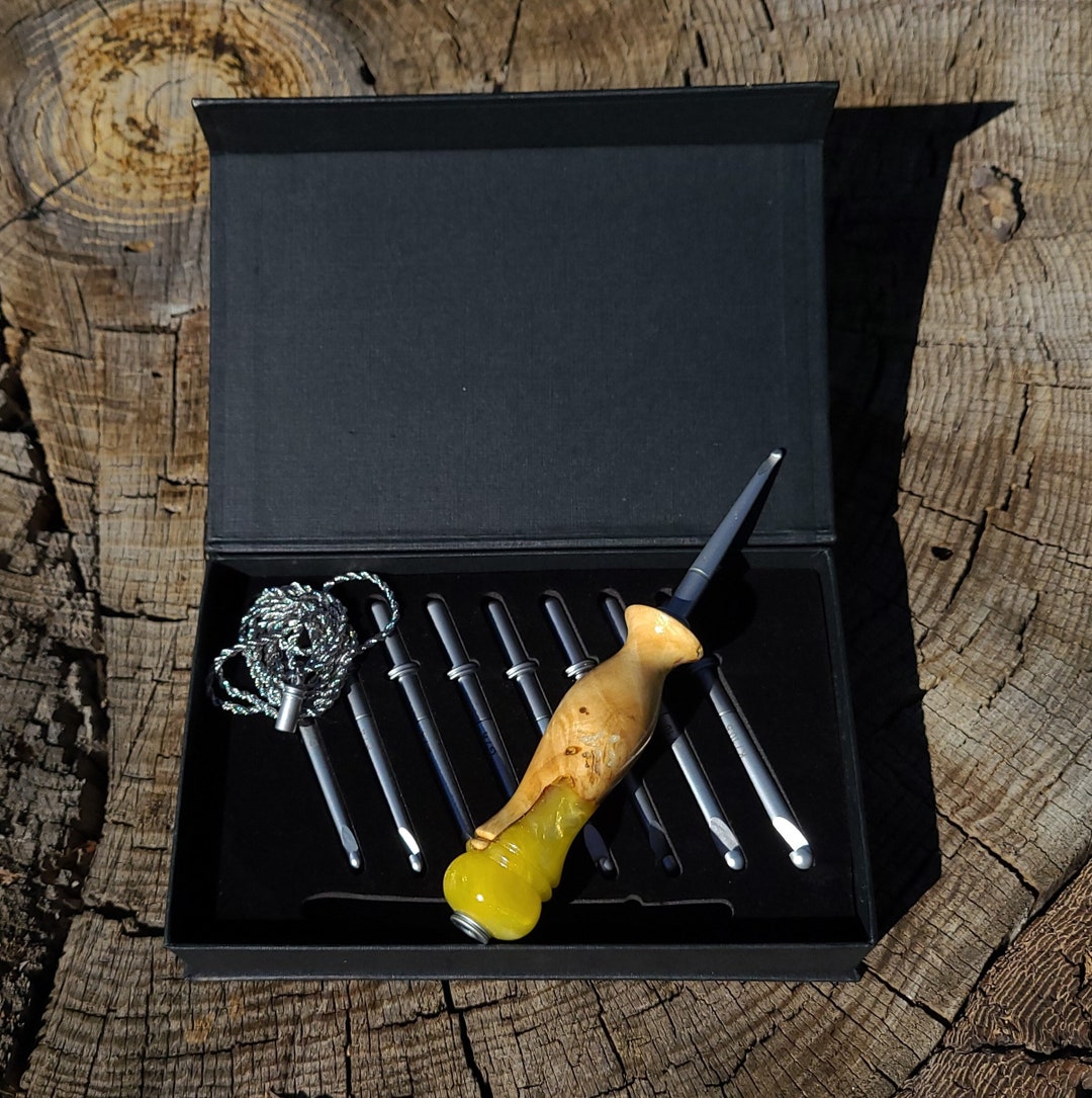 Interchangeable Crochet Hook Gift Set Hand Turned Etsy
