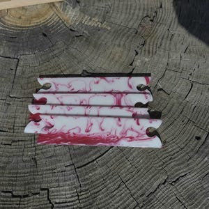 Navette acrylique fabriquée à la main/battoirs pour carte/tablette/tissage à l'encre - Chérie, navette de tissage pour tissage à la main
