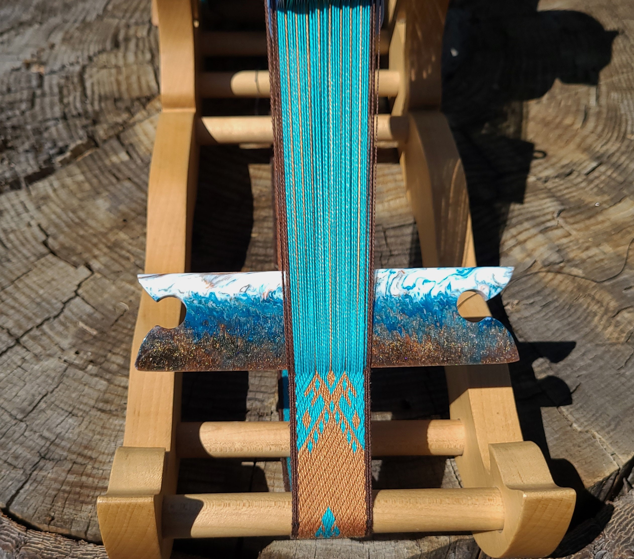 Maple 7-1/2 Inkle Shuttle for Weaving Loom