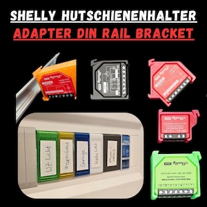 Montaggio su guida DIN adatto per Shelly PLUS Gen3 Gen4 Mini Dimmer RGBW