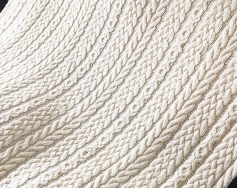 Celtic Aran Afghan Cable Knit Afghan Aran Afghan Pdf Etsy Celtic Aran Afghan Cable Knit Afghan Aran Afghan Pdf Etsy