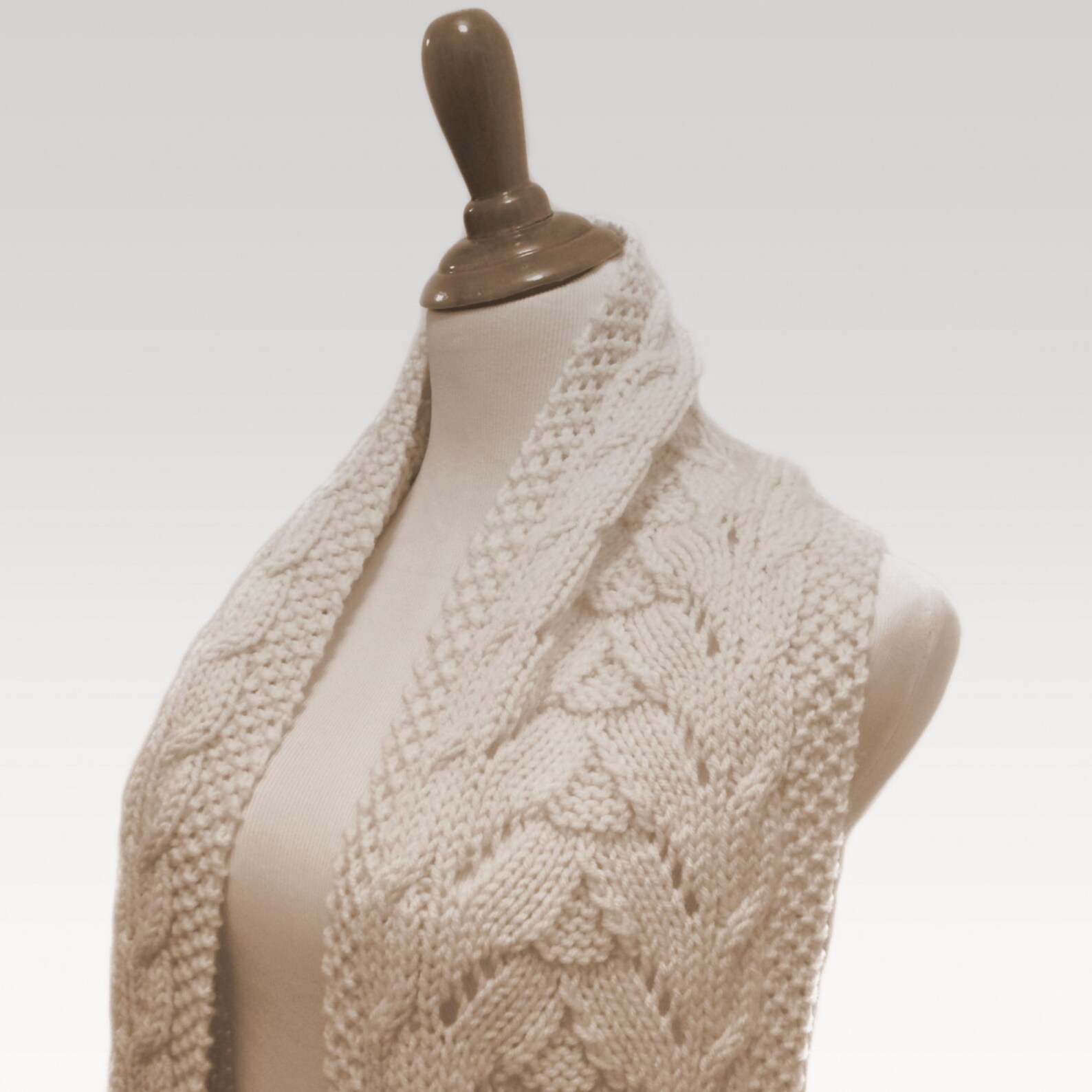 Cable Lace Scarf PDF Pattern - Etsy