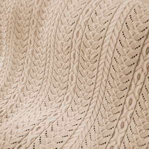 Cimelio di famiglia della nonna Aran Afghan, Knit Afghan, Aran Afghan, modello a maglia
