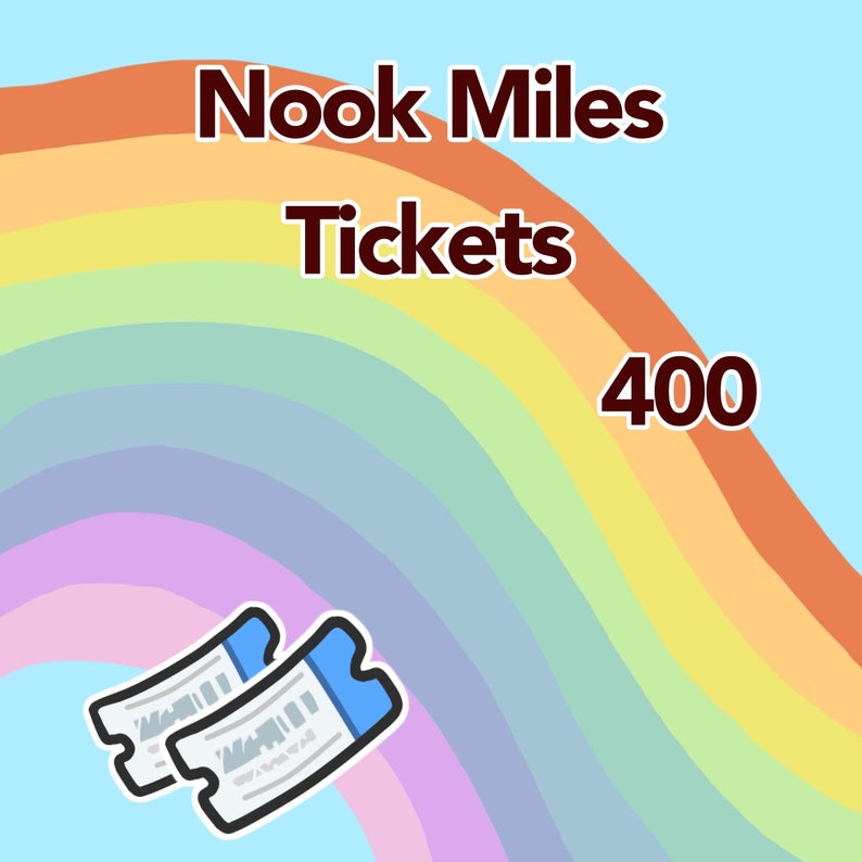 Nook Mile Tickets 400 Etsy