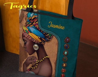 Personalized African American Girl Horizontal Canvas - Gift Idea For Birthday - You Are Beautiful, Victorious main image 1