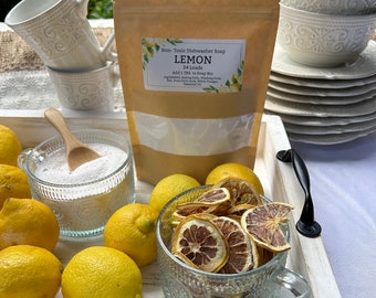 Non-Toxic Dishwasher Soap Lemon Scent All Natural Detergent