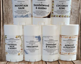 Oralee's Clean & Natural Deodorant Non-Toxic Aluminum Free