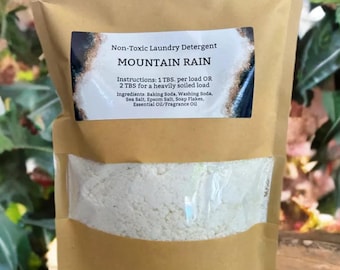 Non-Toxic Chemical Free Natural Laundry Detergent 30 Loads- Mountain Rain
