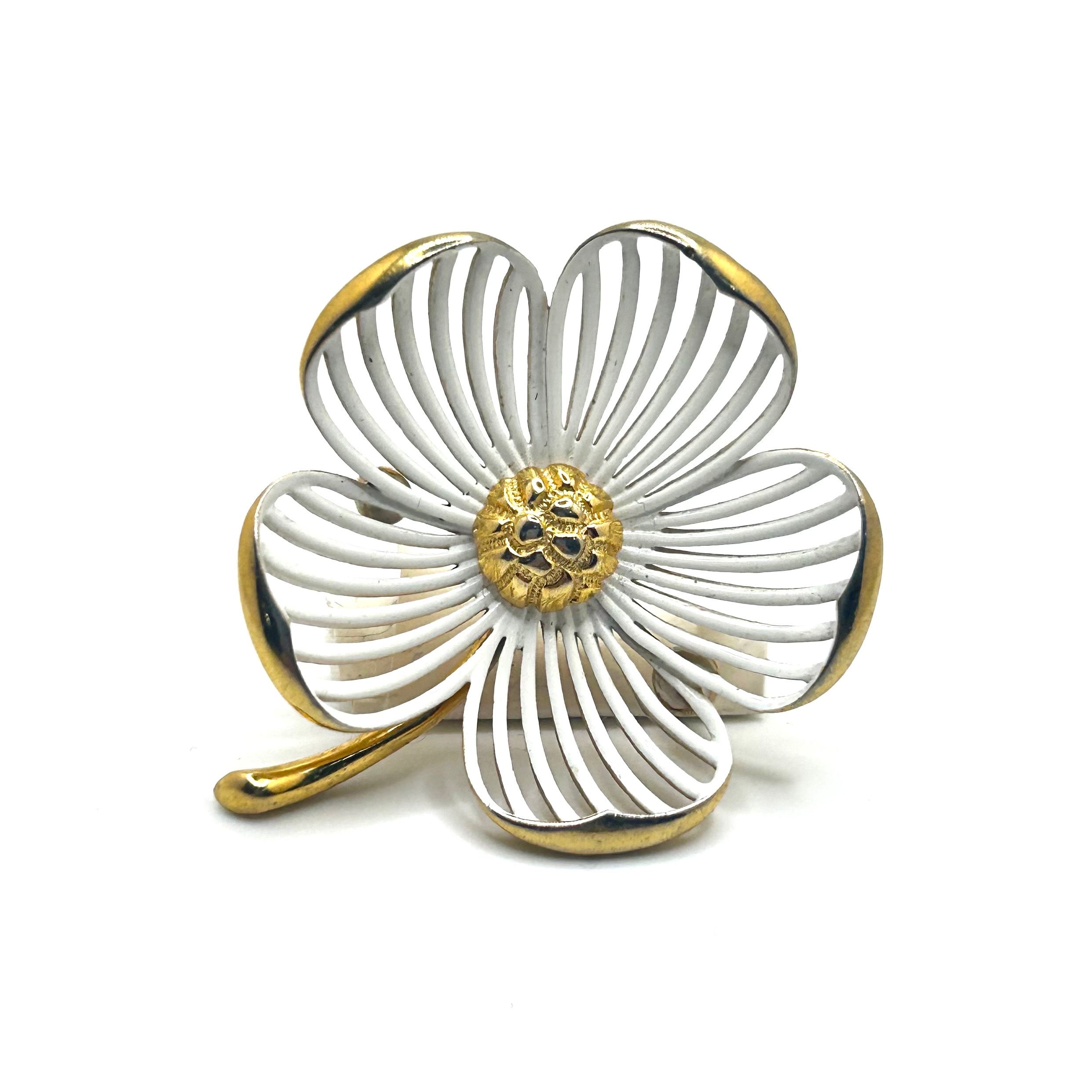メッキ　アクセサリー　MONET パール Monet pearl brooch - Etsy 日本