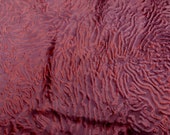 sheepskin leather hide Large Red Wine Curly Hair Karakul sheep w Suede back