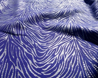 lambskin sheepskin leather Suede Buttersoft Royal Blue/Silver Baby Zebra Print