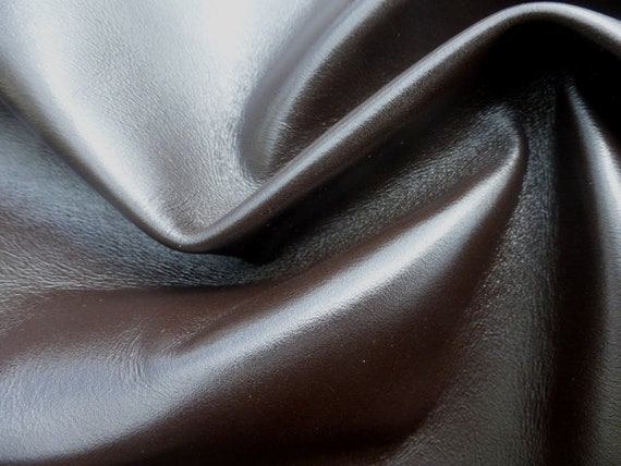 Lambskin sheepskin leather hide Bittersweet Chocolate light weight