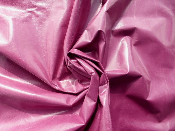 lambskin leather hide Orchid Purple Rustic Semi Gloss finish light weight