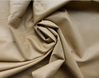 lambskin leather hide Classic Tan smooth finish light weight drapey