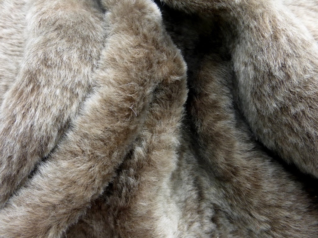Sheepskin Shearling Leather Hide Cream Tipped Dark Brown Silky | Etsy