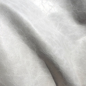 lambskin leather hide Bone White Ultra thin Antiqued semi gloss finish