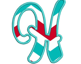 Applique Monogram #025 3 sizes 3" 4" 5" Machine Embroidery Designs Alphabet Font INSTANT DOWNLOAD