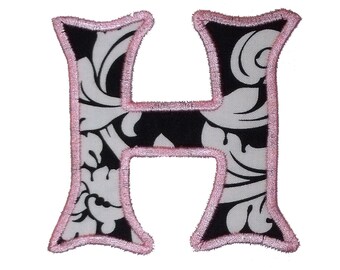 Applique Monogram #070 3 sizes 3" 4" 5" Machine Embroidery Designs Alphabet Font INSTANT DOWNLOAD