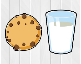 Cookie à l’emporte-pièce et lait #1 2 » 2.5 » 3 » 3.5 » 4 » 4.5 » 5 » 5 » PLA imprimé en 3D Nous allons ensemble comme des paires de nourriture de la Saint-Valentin