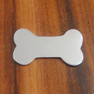 5 Deburred 18G Aluminum 1&quot; inch X 9/16&quot; Dog Bone Stamping Blanks