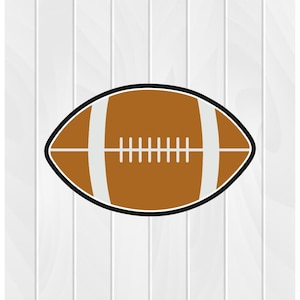 Cookie Cutter FOOTBALL #1 2" 2.5" 3" 3.5" 4" 4.5" 5" 3D Printed PLA Food Shapes Fondant Clay Cutters Fall Sports