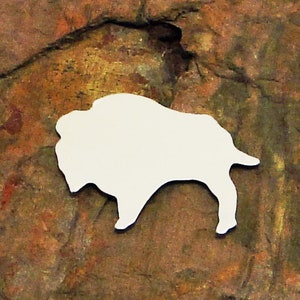 1 1/2 BISON 5 qty Stamping Blanks 18G 20G 24G Aluminum Brass Bronze Copper Finished Enameling Hand Stamped Metal Shapes image 3