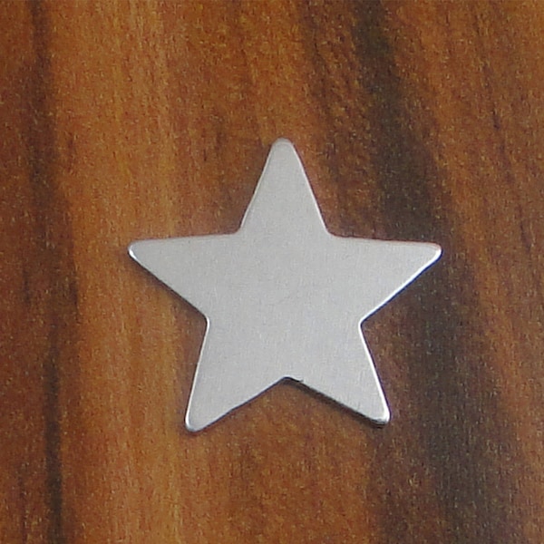 10 Deburred 1" inch X 1" STAR *Choose Your Metal* Aluminum Brass Bronze Copper Stamping Blanks