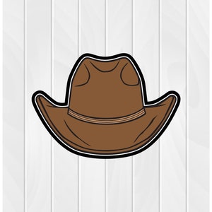 Cookie Cutter COWBOY HAT #2 2&quot; 2.5&quot; 3&quot; 3.5&quot; 4&quot; 4.5&quot; 5&quot; 3D Printed PLA Cow Boy Cowgirl Wild West Western Ranch Country
