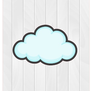 Cookie Cutter CLOUD #1 2&quot; 2.5&quot; 3&quot; 3.5&quot; 4&quot; 4.5&quot; 5&quot; 3D Printed PLA Food Shapes Fondant Food Shapes Clay Cutter