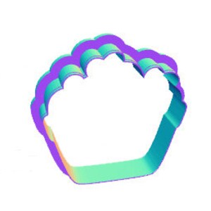 Cookie Cutter STRAWBERRY BASKET 2 2 2.5 3 3.5 4 4.5 5 3D Printed PLA Food Shapes Fondant Food Shapes Clay Cutter afbeelding 2