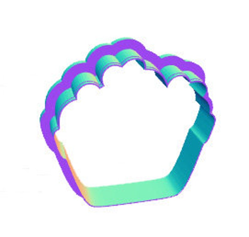 Cookie Cutter STRAWBERRY BASKET 2 2 2.5 3 3.5 4 4.5 5 3D Printed PLA Food Shapes Fondant Food Shapes Clay Cutter image 2