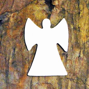 5 Deburred 18G Aluminum 1 3/8&quot; ANGEL Stamping Blanks