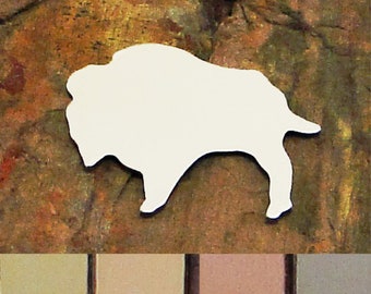 1 1/2" BISON 5 qty Stamping Blanks 18G 20G 24G Aluminum Brass Bronze Copper Finished Enameling Hand Stamped Metal Shapes