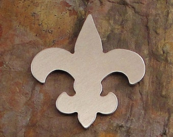 10 Deburred 1 1/2" FLEUR DE LIS *Choose Your Metal* Aluminum Brass Bronze Copper Stamping Blanks Stamping Blanks