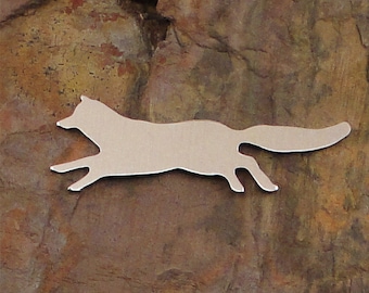 5 Deburred 2" JUMPING FOX *Choose Your Metal* Aluminum Brass Bronze Copper Stamping Blanks Stamping Blanks