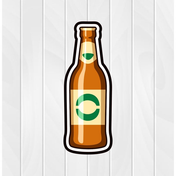 Cookie Cutter BEER BOTTLE #1 2" 2.5" 3" 3.5" 4" 4.5" 5"  3D Printed PLA Food Shapes Fondant Food Clay Cutter Alcohol