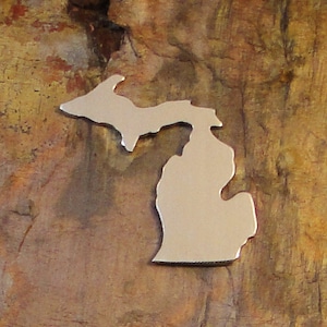 MICHIGAN Stamping Blanks 20 qty 1 1/4&quot; X 1 1/4 *Choose Your Metal* Aluminum Brass Copper 18G 20G 24G Enameling State MI