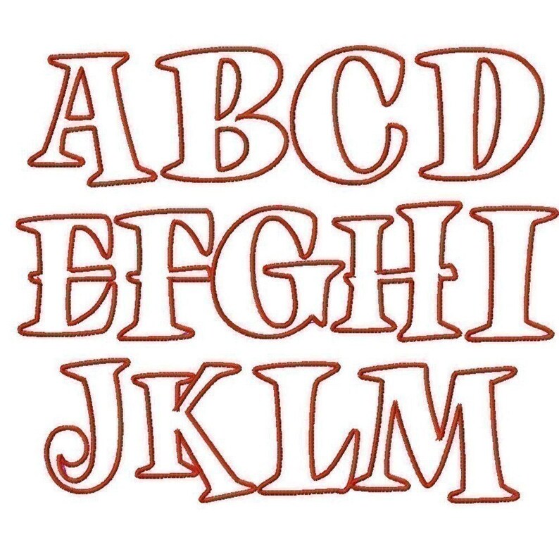 Machine Embroidery Designs Applique Alphabet Monogram 038 BUY Etsy