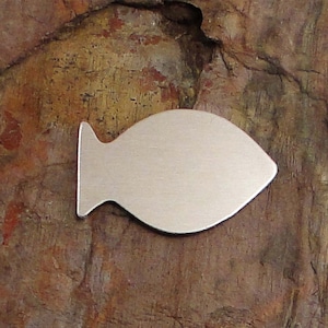 20 Deburred 1 1/4&quot; FISHING LURE *Choose Your Metal* Aluminum Brass Bronze Copper Stamping Blanks Stamping Blanks Fish