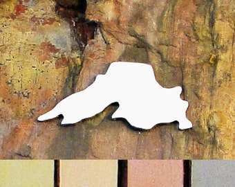 5 Qty 1 1/4" LAKE SUPERIOR Stamping Blanks Aluminum Brass Bronze Copper 18G 20G 24G Deburred Enamel Michigan Great Lakes