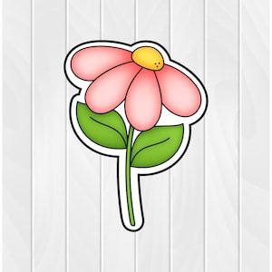 Cookie Cutter FLOWER #30 2" 2.5" 3" 3.5" 4" 4.5" 5" 3D Printed PLA Food Shapes Fondant Food Shapes Clay Cutter Daisy Spring Summer