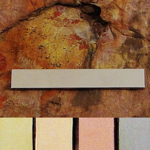 1/4&quot; X 1 1/2&quot; RECTANGLE 5 qty Stamping Blanks 14G 16G 18G 20G 24G Aluminum Brass Bronze Copper Tumbled Tag Bar Finished Metal