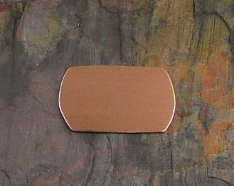 5 Deburred 24G Copper 9/16" x 1" Mini DOG TAGS dogtag Stamping Blanks