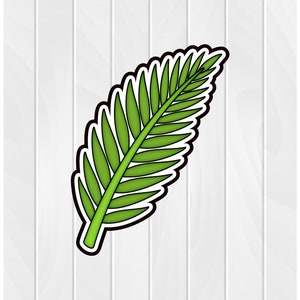 Cookie Cutter PALM FROND #1 2&quot; 2.5&quot; 3&quot; 3.5&quot; 4&quot; 4.5&quot; 5&quot;  3D Printed PLA Food Shapes Fondant Food Shapes Clay Cutter Easter