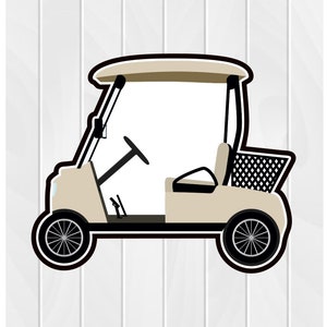 Cookie Cutter GOLF CART #1 2" 2.5" 3" 3.5" 4" 4.5" 5" 3D Printed PLA Fondant Polymer Clay Cutter Father's Day Mother's Day Mom Dad Sport