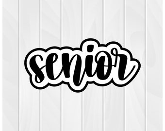 Cookie Cutter Stamp SENIOR #1 2" 2.5" 3" 3.5" 4" 4.5" 5" 3D Printed  Outline PLA Food Shapes Fondant Clay Text Graduation Class of 2024