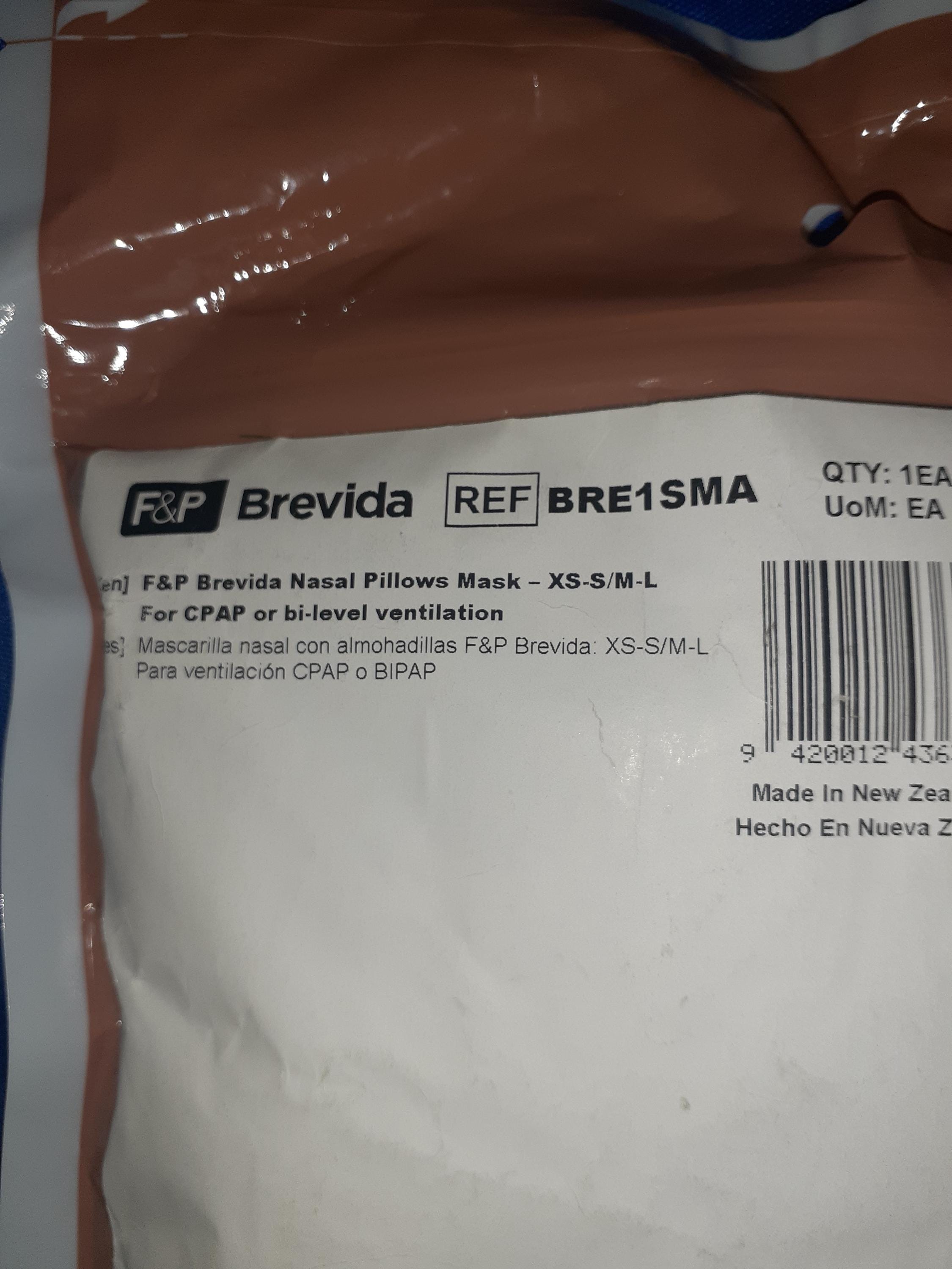 F P Brevida Nasal Pillows Mask XS M L REF BRE1SMA Etsy