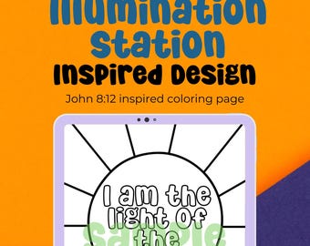 John 8:12 Bibel Vers Malseite (Digitaler Download)