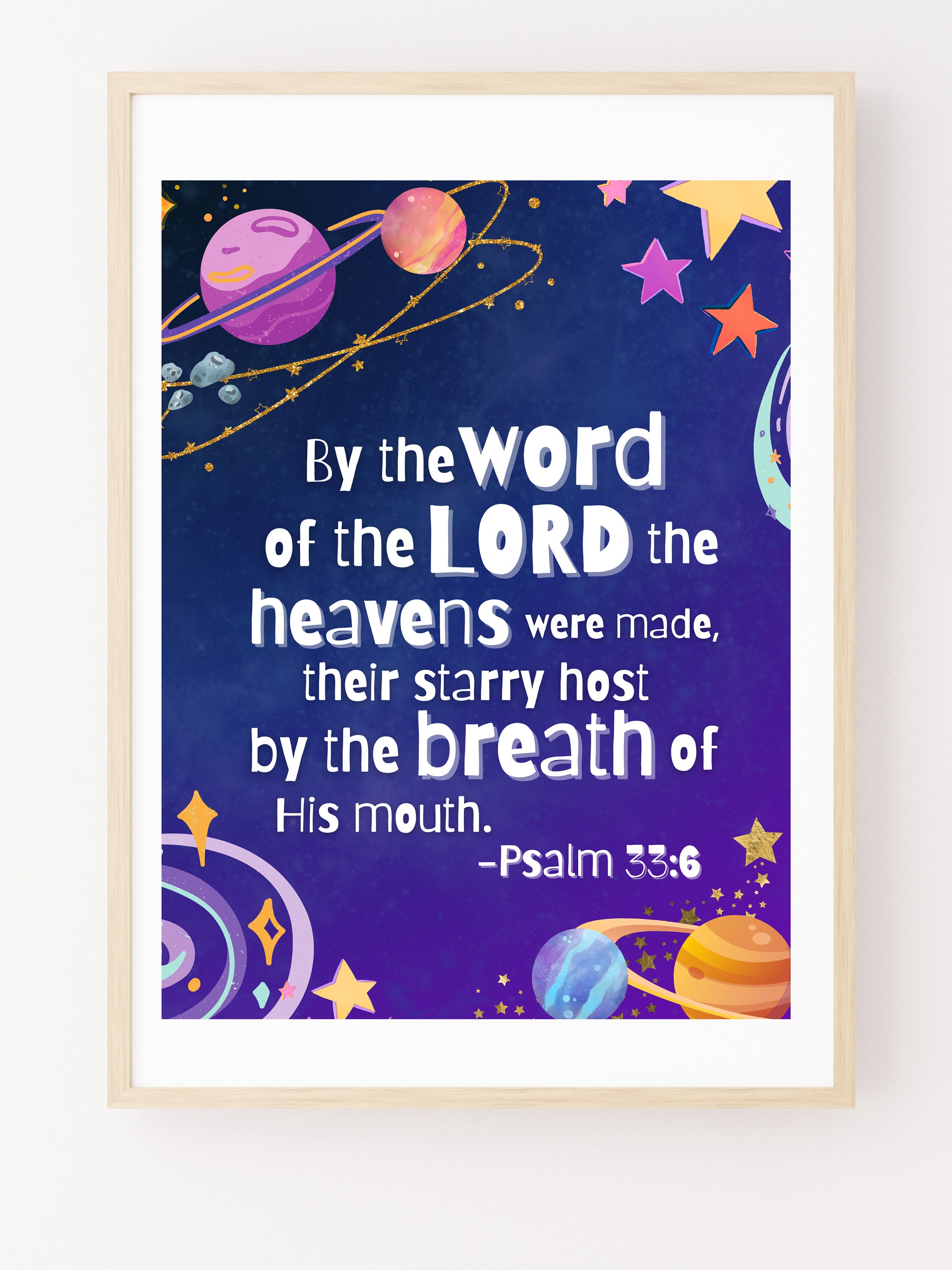Psalm 33:6 {Tote Bag} Psalm 33:6 {Tote Bag}